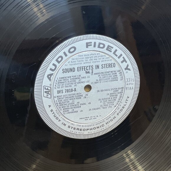 Sound Effects, Volume 2 (Vinyl, 1960) Audio Fidelity AFSD 524 Good+ LP - Picture 3 of 8